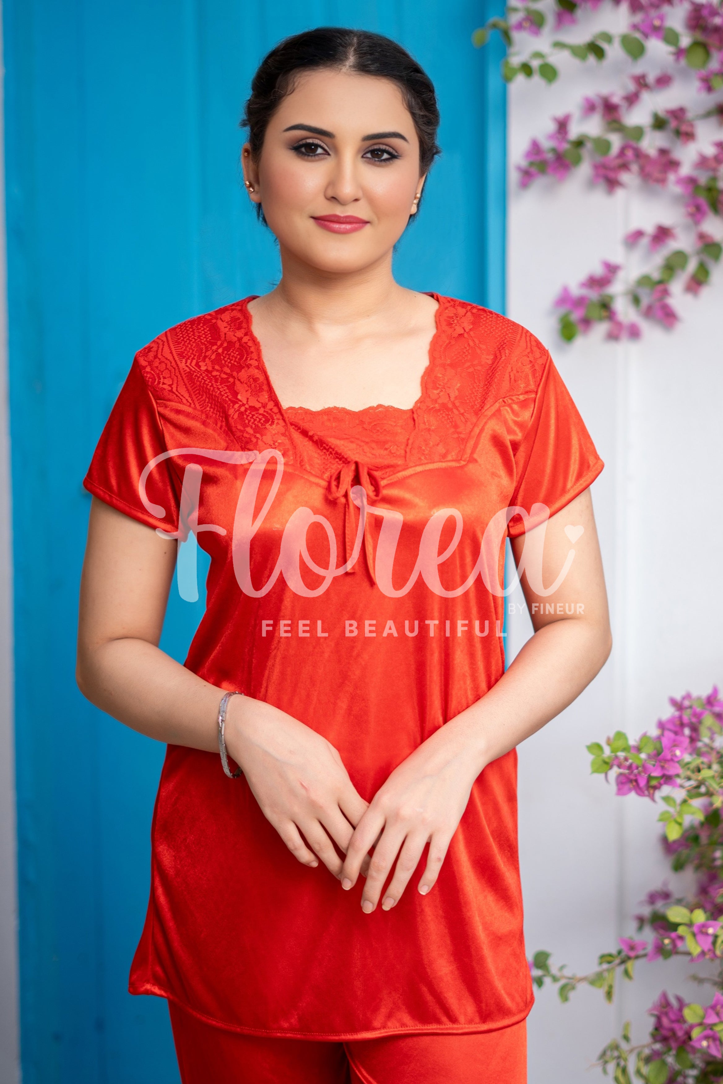 Femmeease - 4 pcs Nighty Set - 126