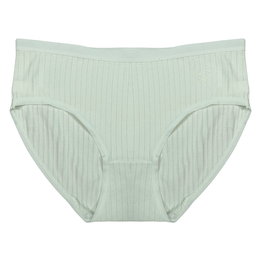 Pack of 3 Briefs Panties - Ribbed Cotton