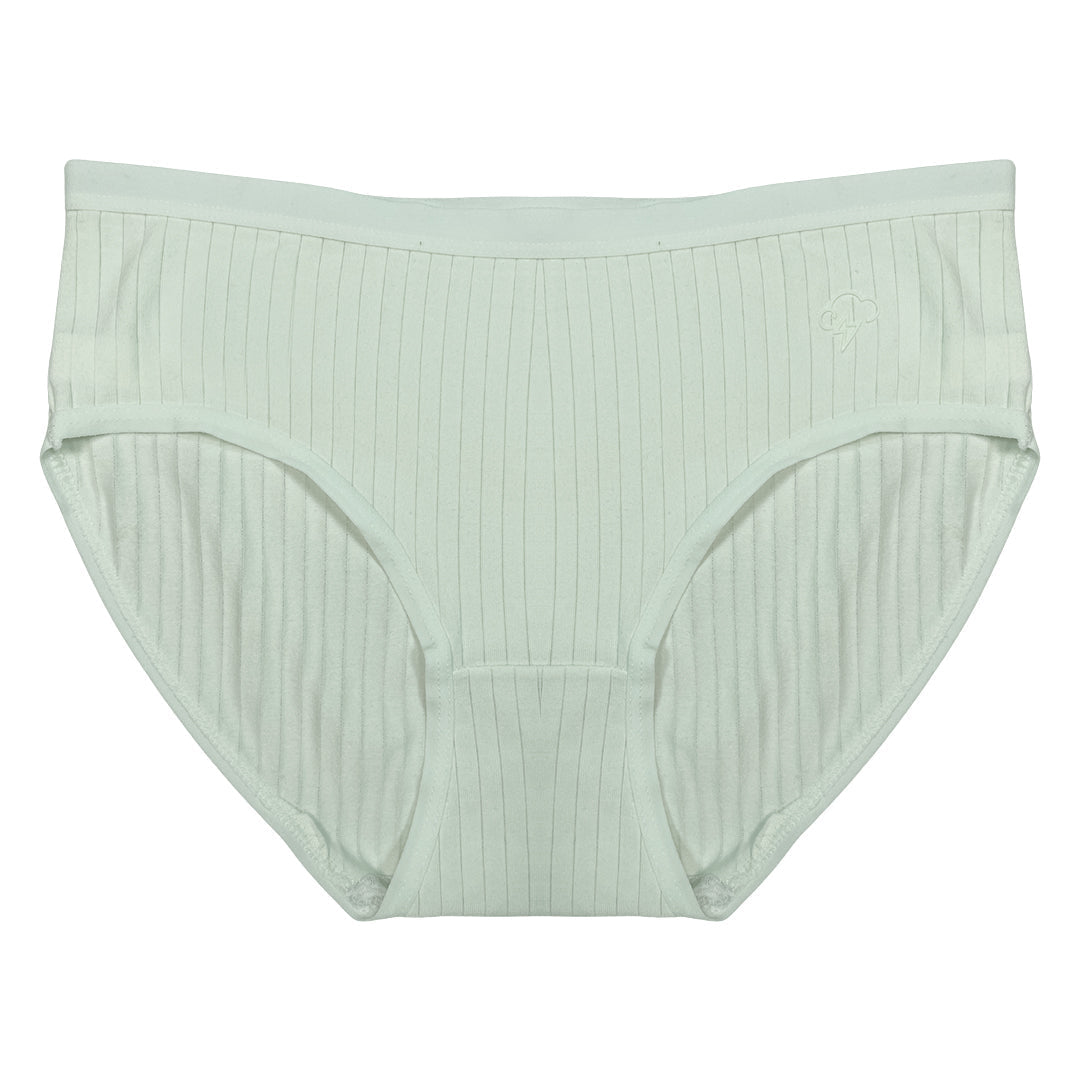 Pack of 3 Briefs Panties - Ribbed Cotton