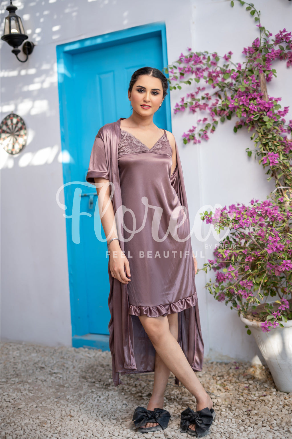 Femmeease - 4 pcs Nighty Set - 126