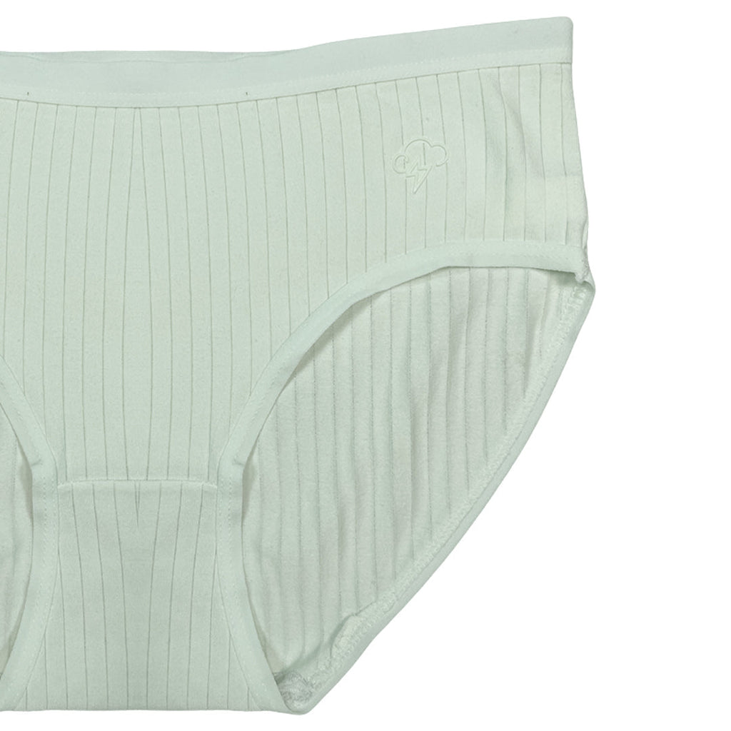 Pack of 3 Briefs Panties - Ribbed Cotton