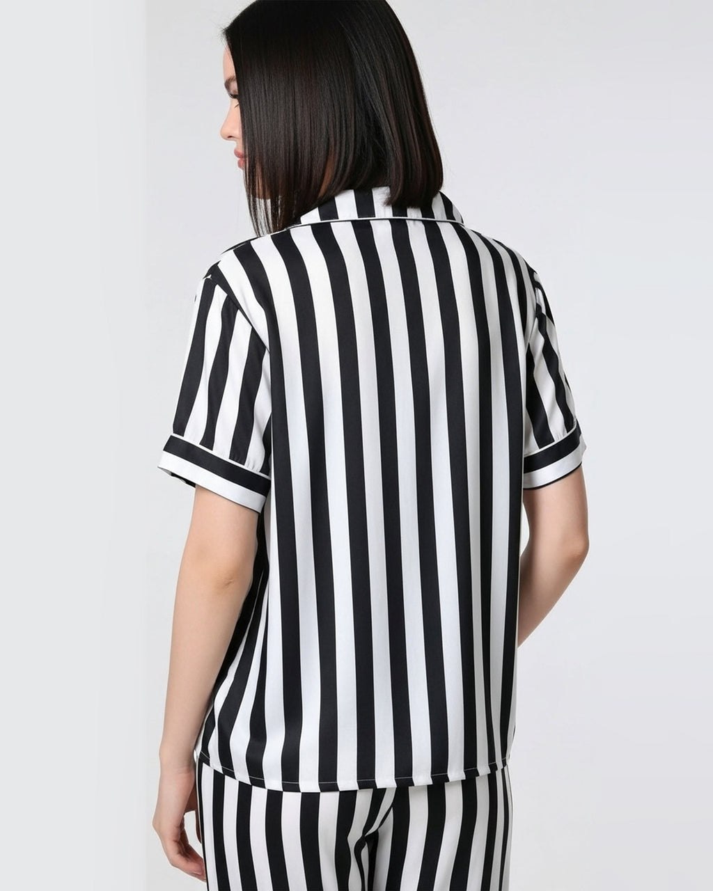 Linen Pajama Suit - Bold Stripes