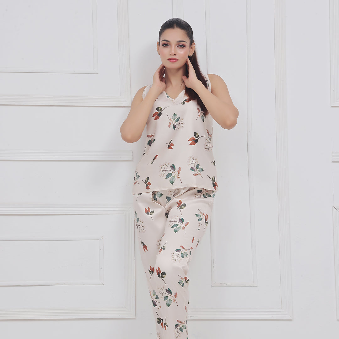 Spice Ceder Strap Jumpsuit Printed Floral Ash