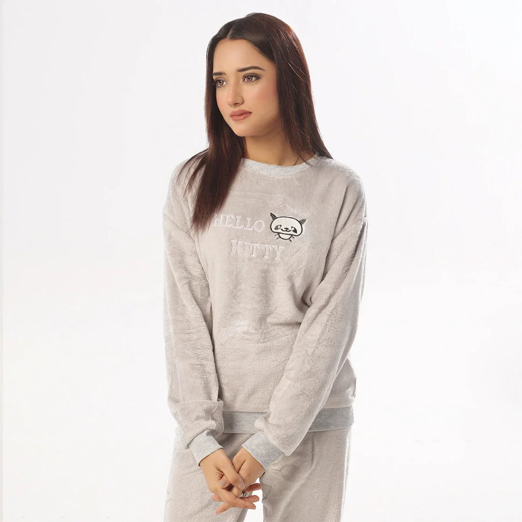 mini Panda Fleece Pajama Suit