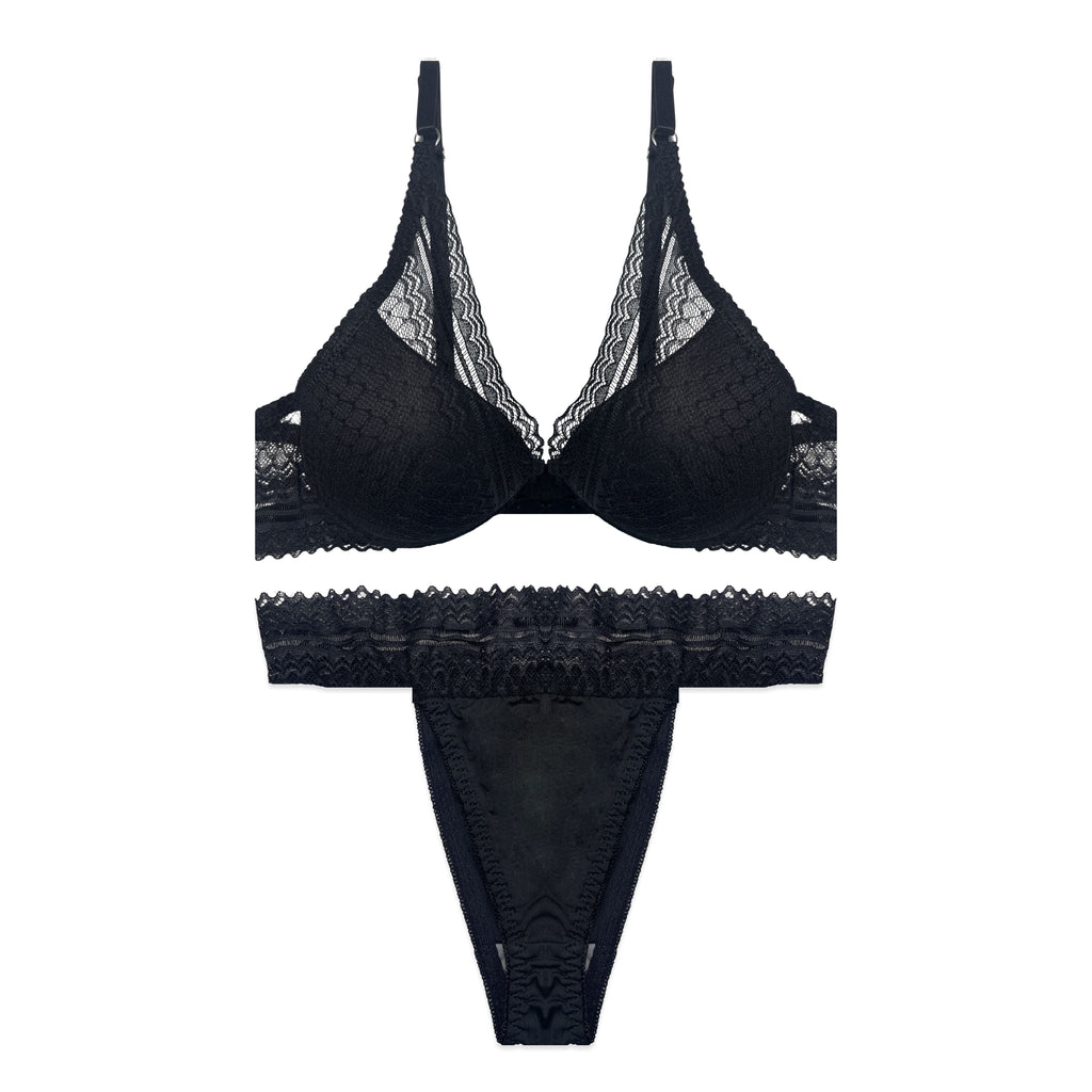 Azure Non Padded Bra and Panty Set