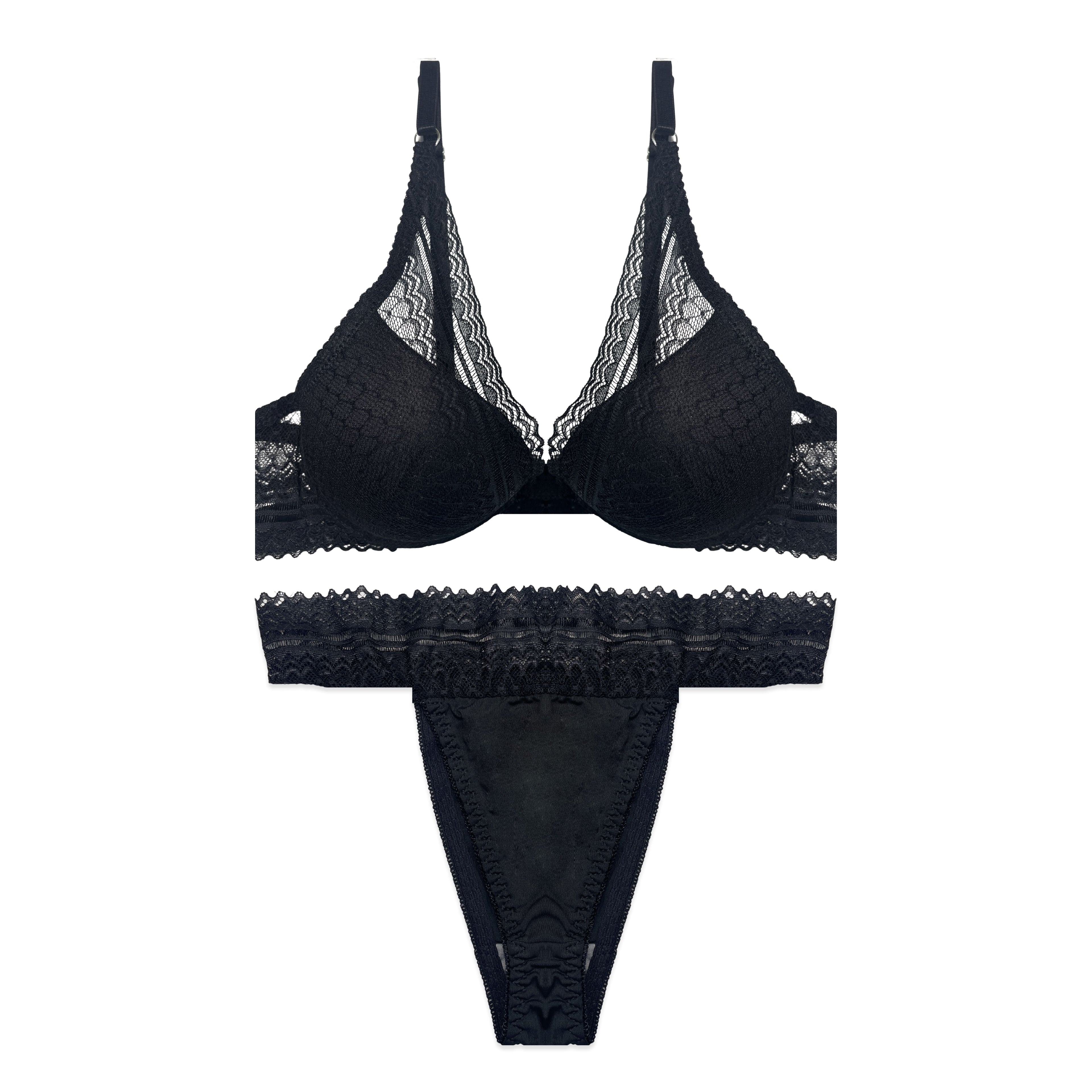 Azure Non Padded Bra and Panty Set