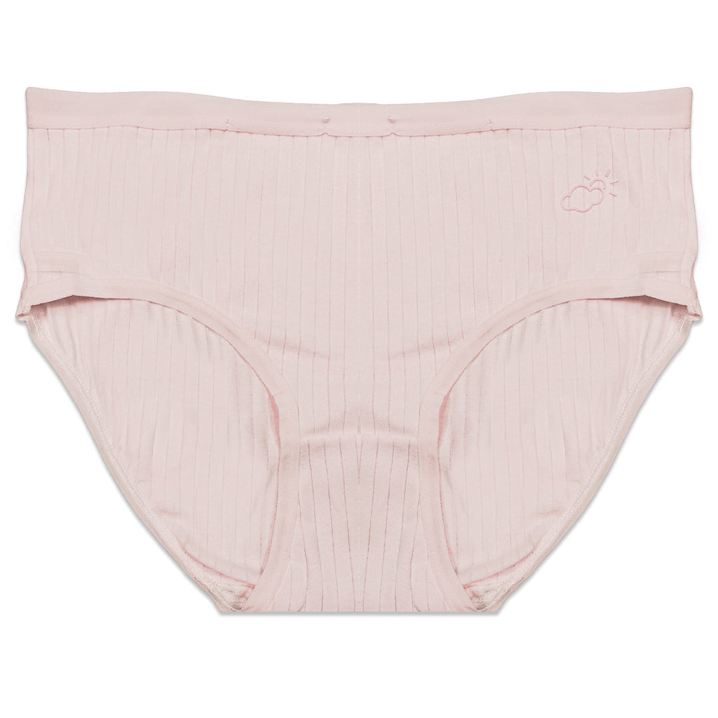 Pack of 3 Briefs Panties - Ribbed Cotton