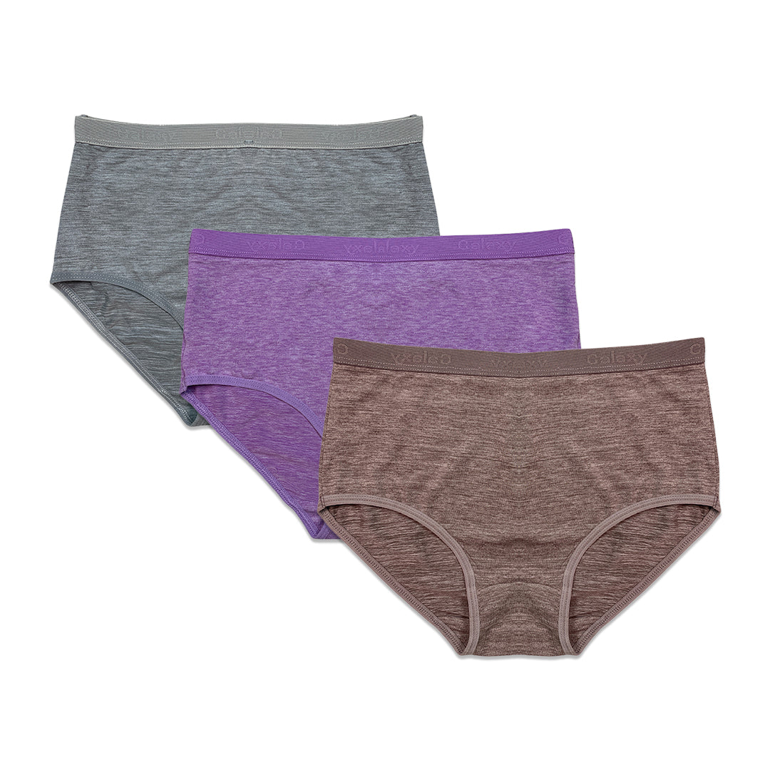 Pack of 3 Briefs Panties - Cotton Fit