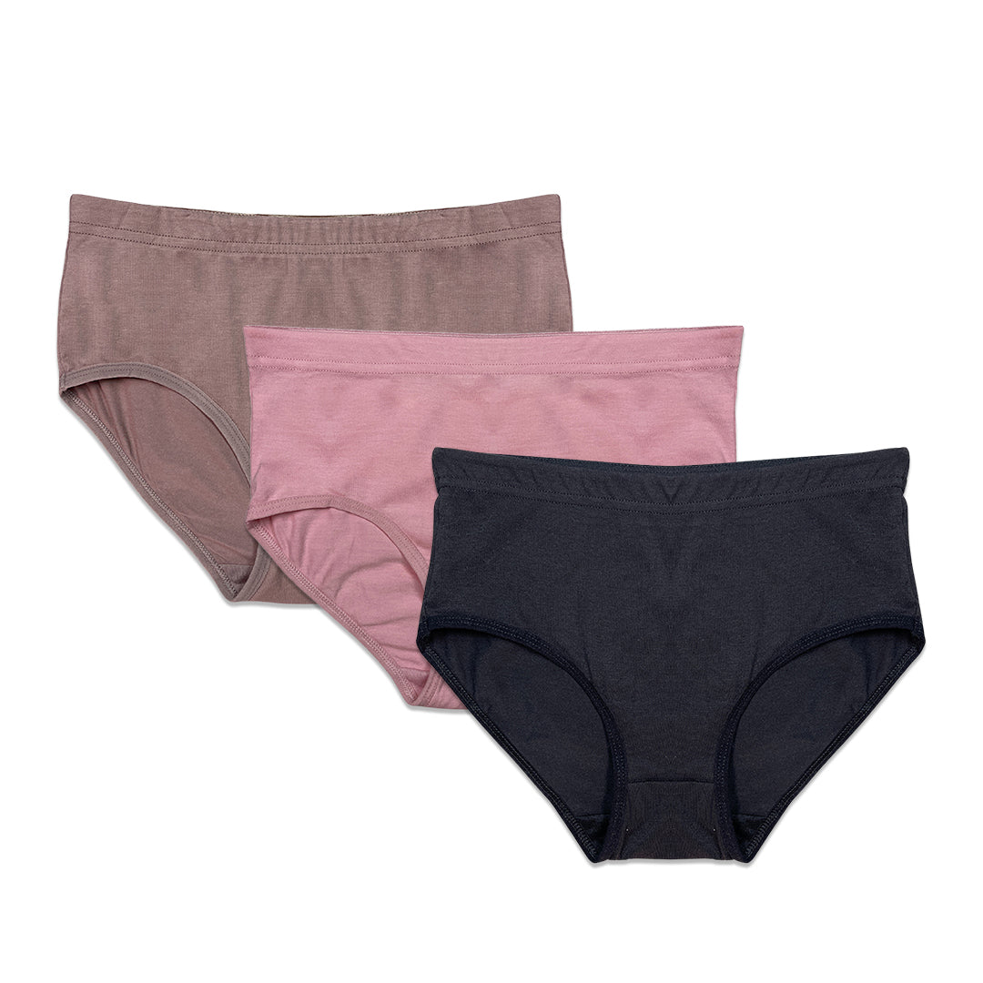 Pack of 3 Briefs Panties - Cotton Ease