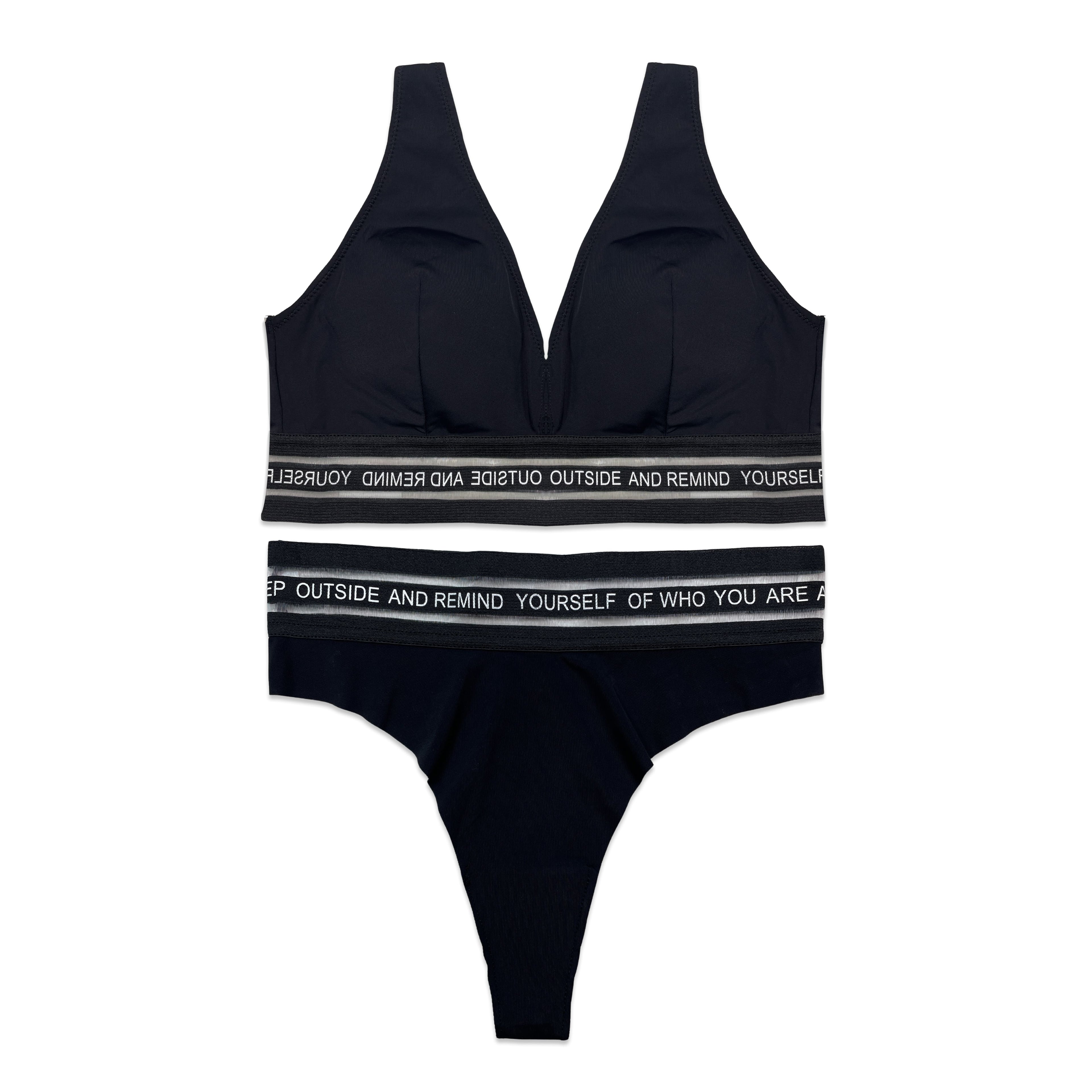 Bra Set -  Noir Flex