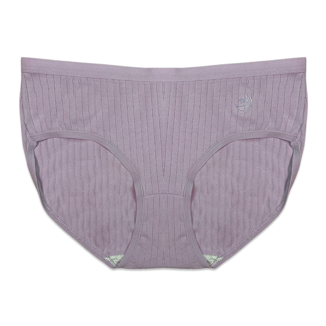 Pack of 3 Briefs Panties - Ribbed Cotton