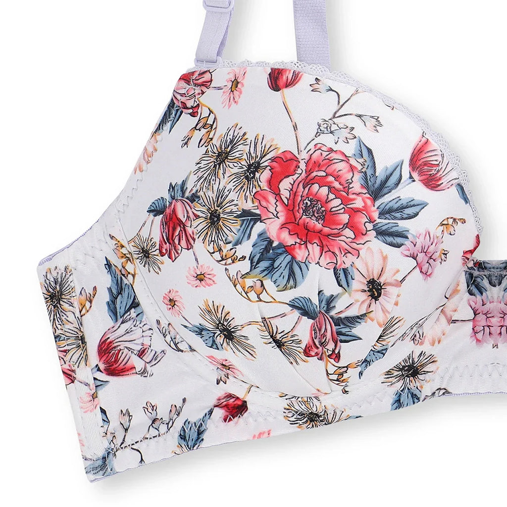Della Floral Padded Bra and Panty Set