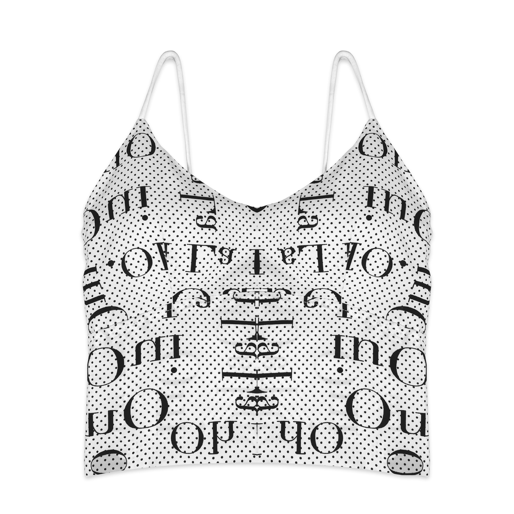 Bralette - Dots Strappy White