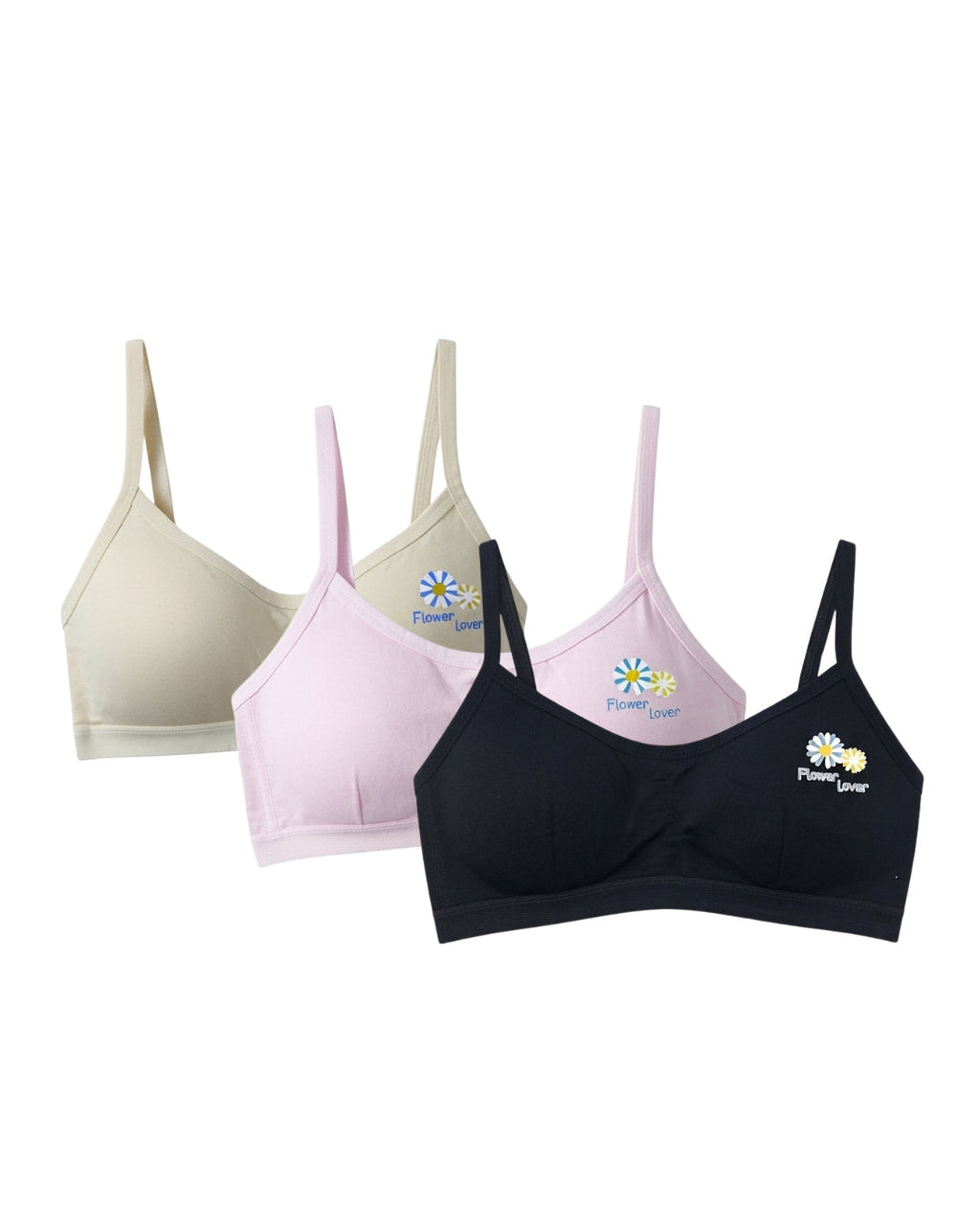 Pack of 3 Teenage Padded Bra - Blossom Lover