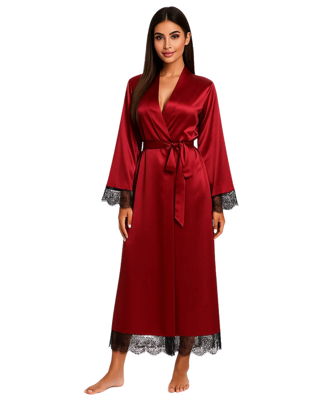 Artistry -Lace Long Robe