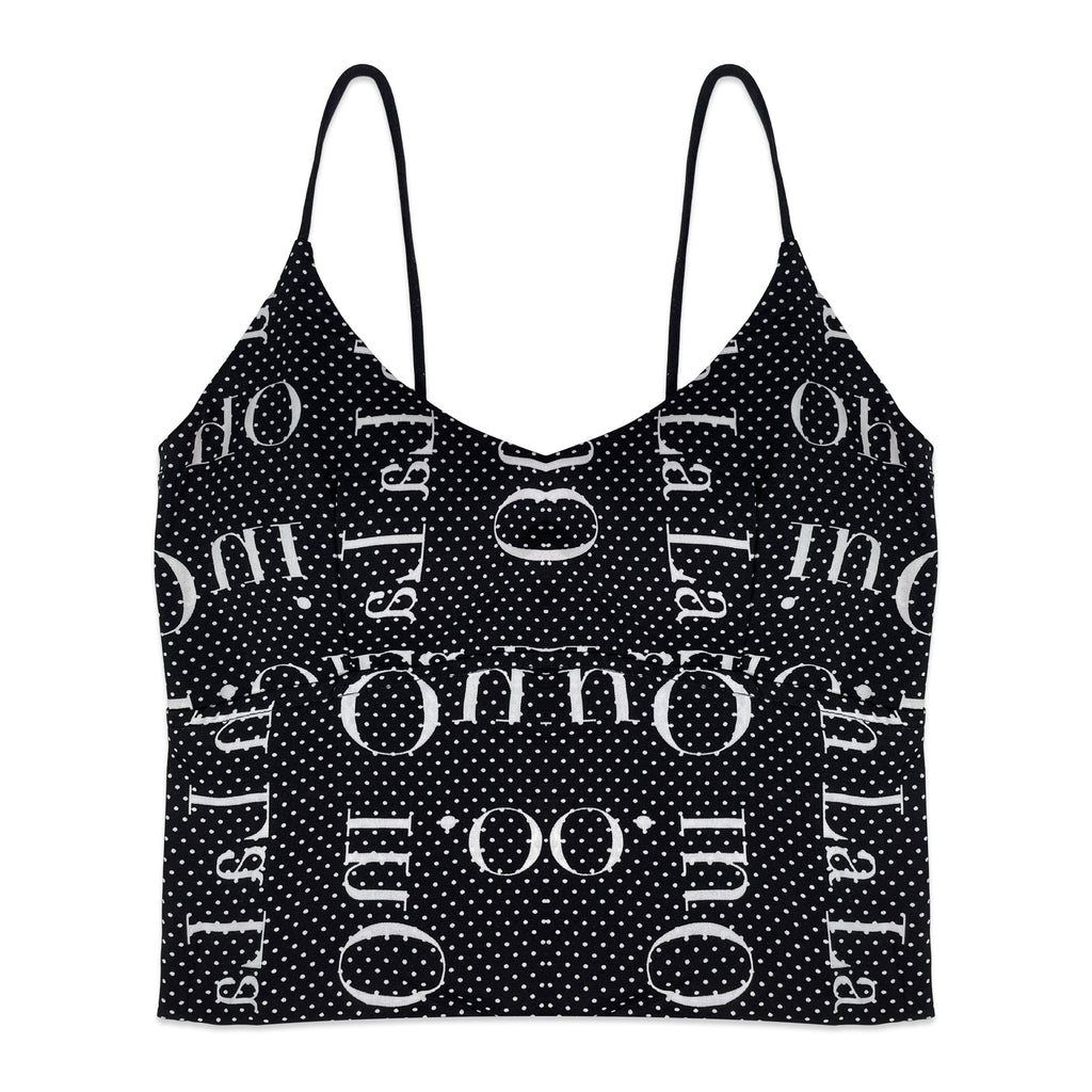 Bralette - Dots Strappy Black