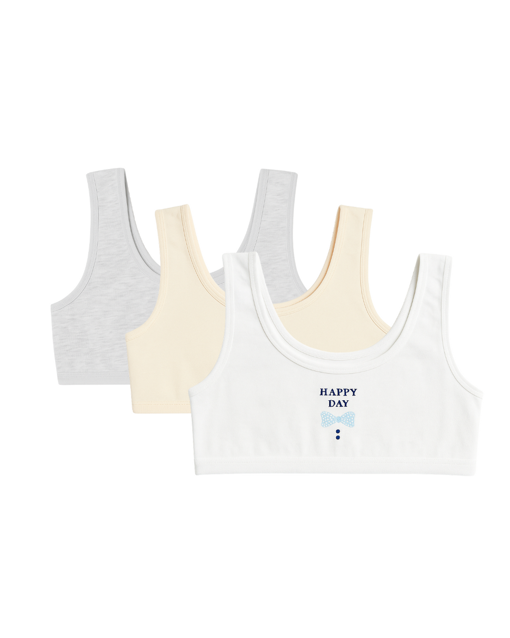 Pack of 3 Teenage Bra - Happy Day