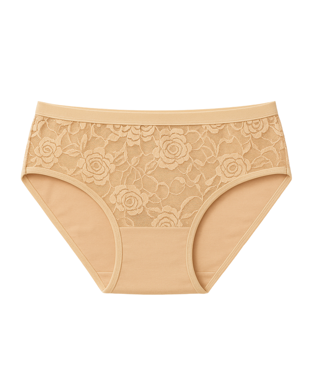 Lace Net Brief Panty - Florenza - Skin