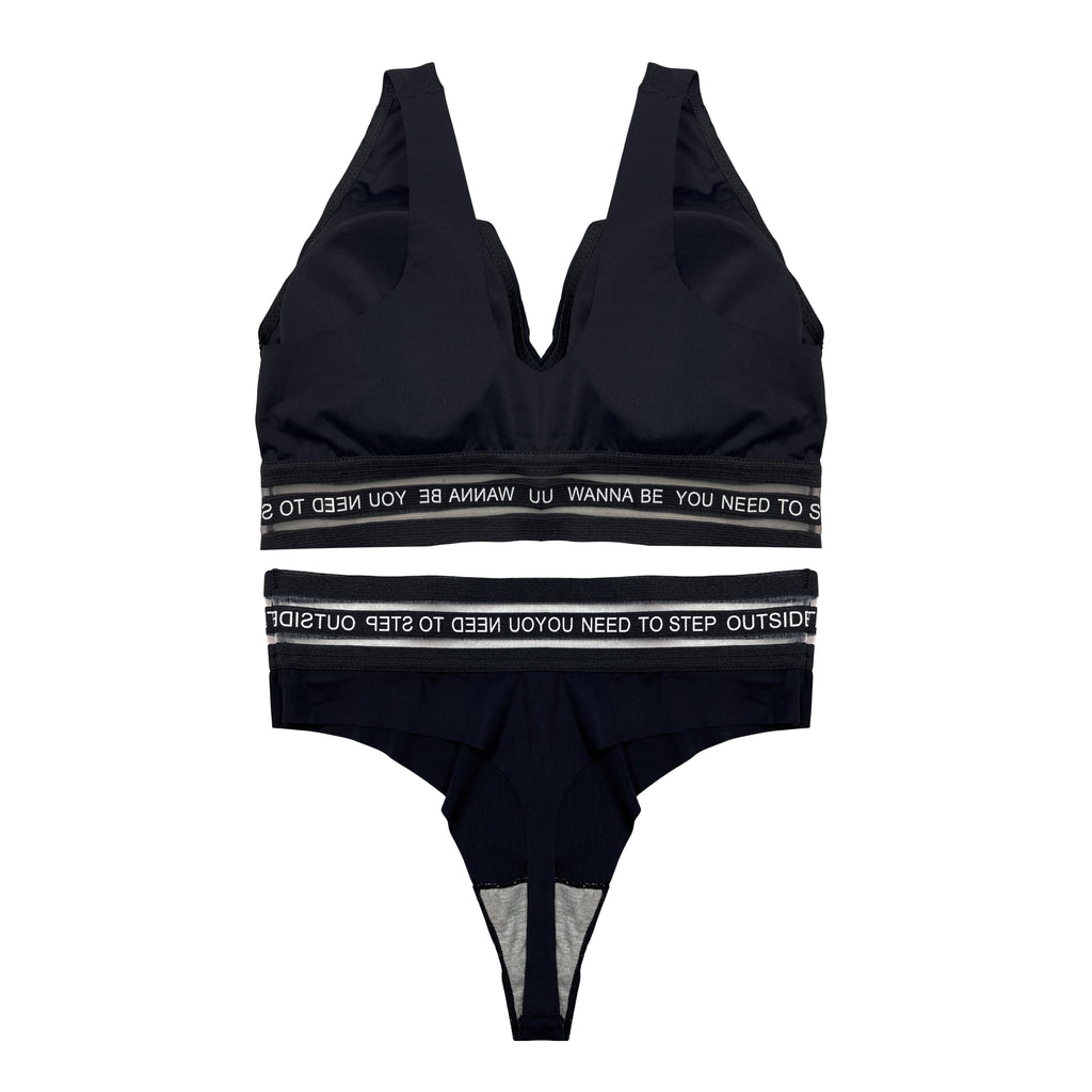 Bra Set -  Noir Flex
