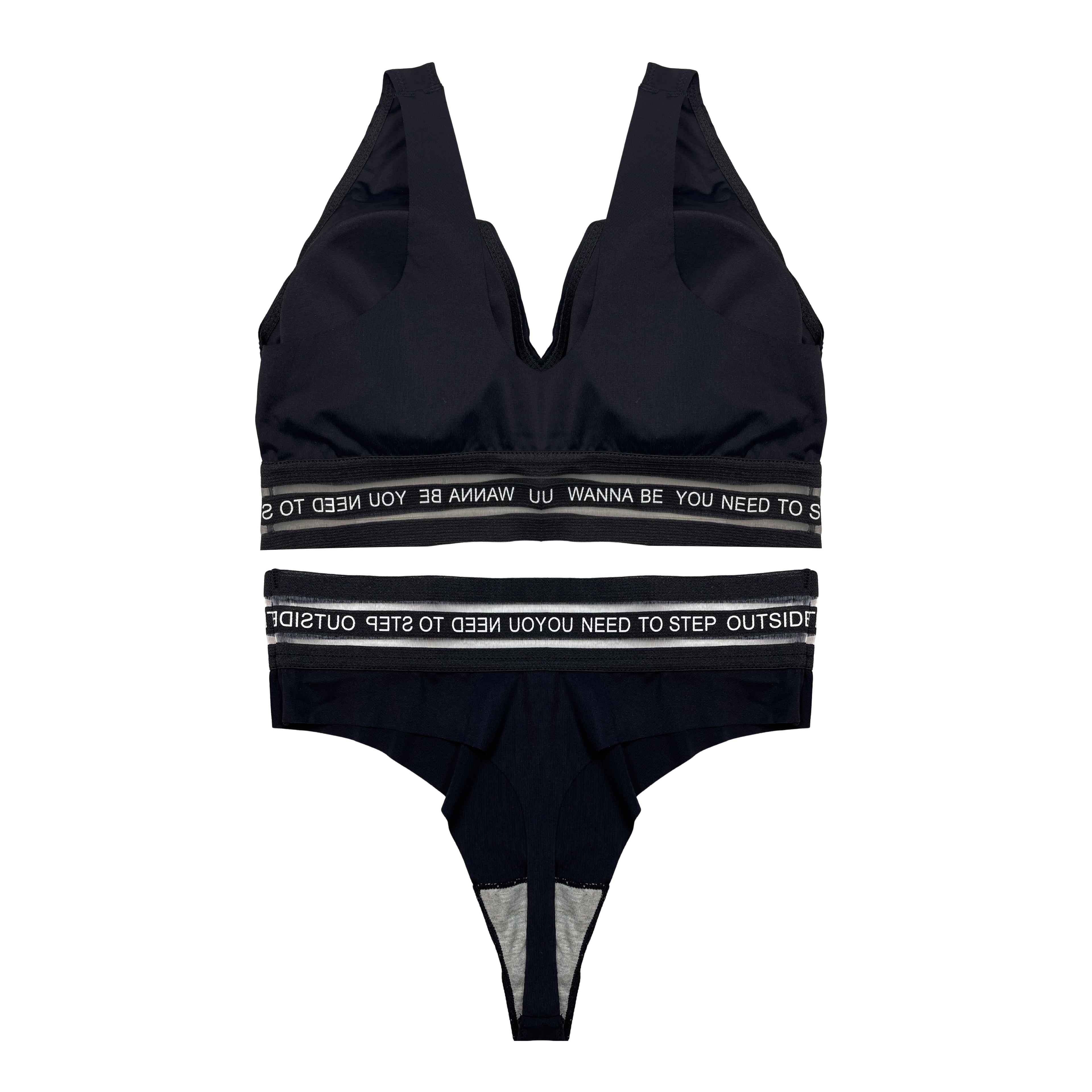 Bra Set -  Noir Flex