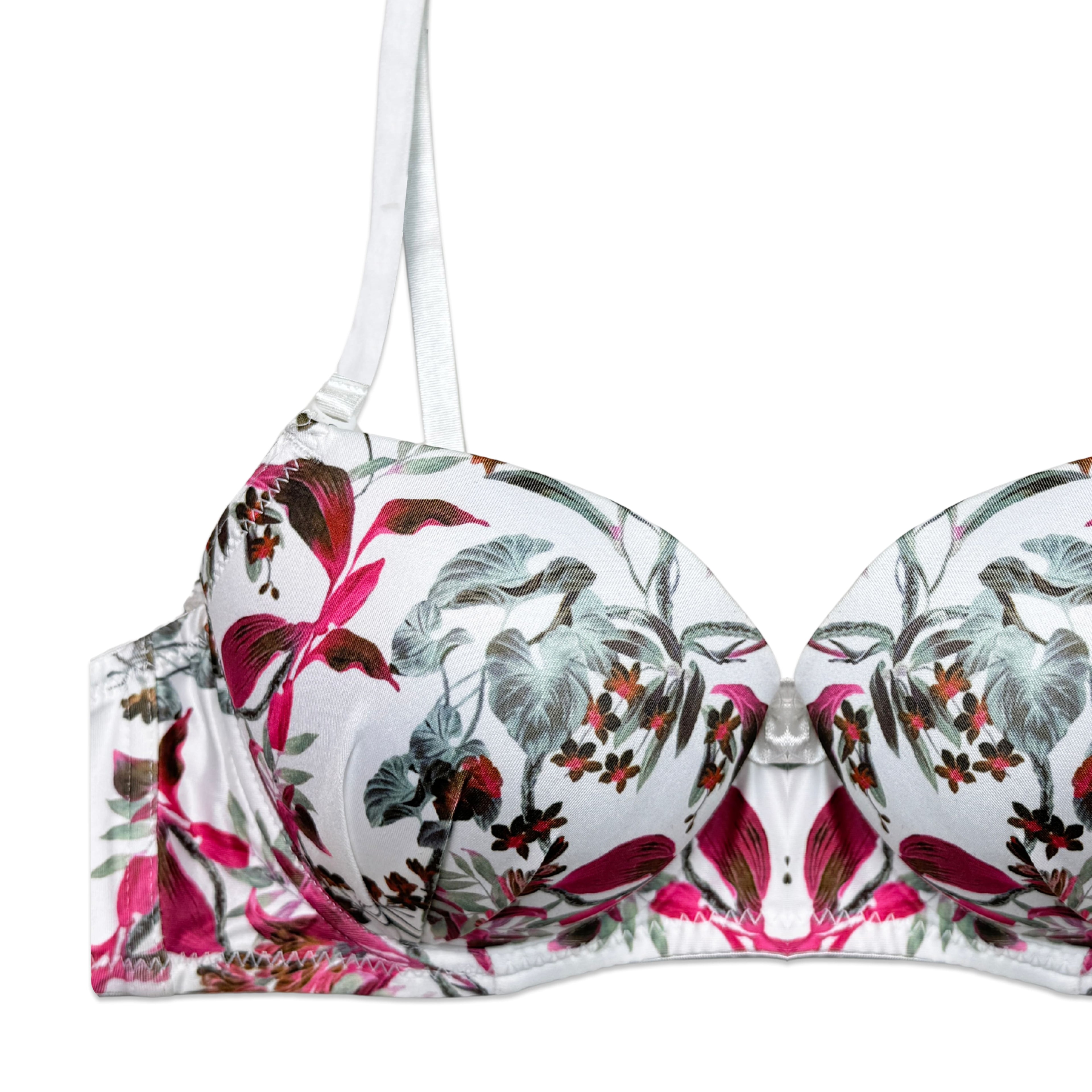 Whisper Floral Padded Bra and Panty Set