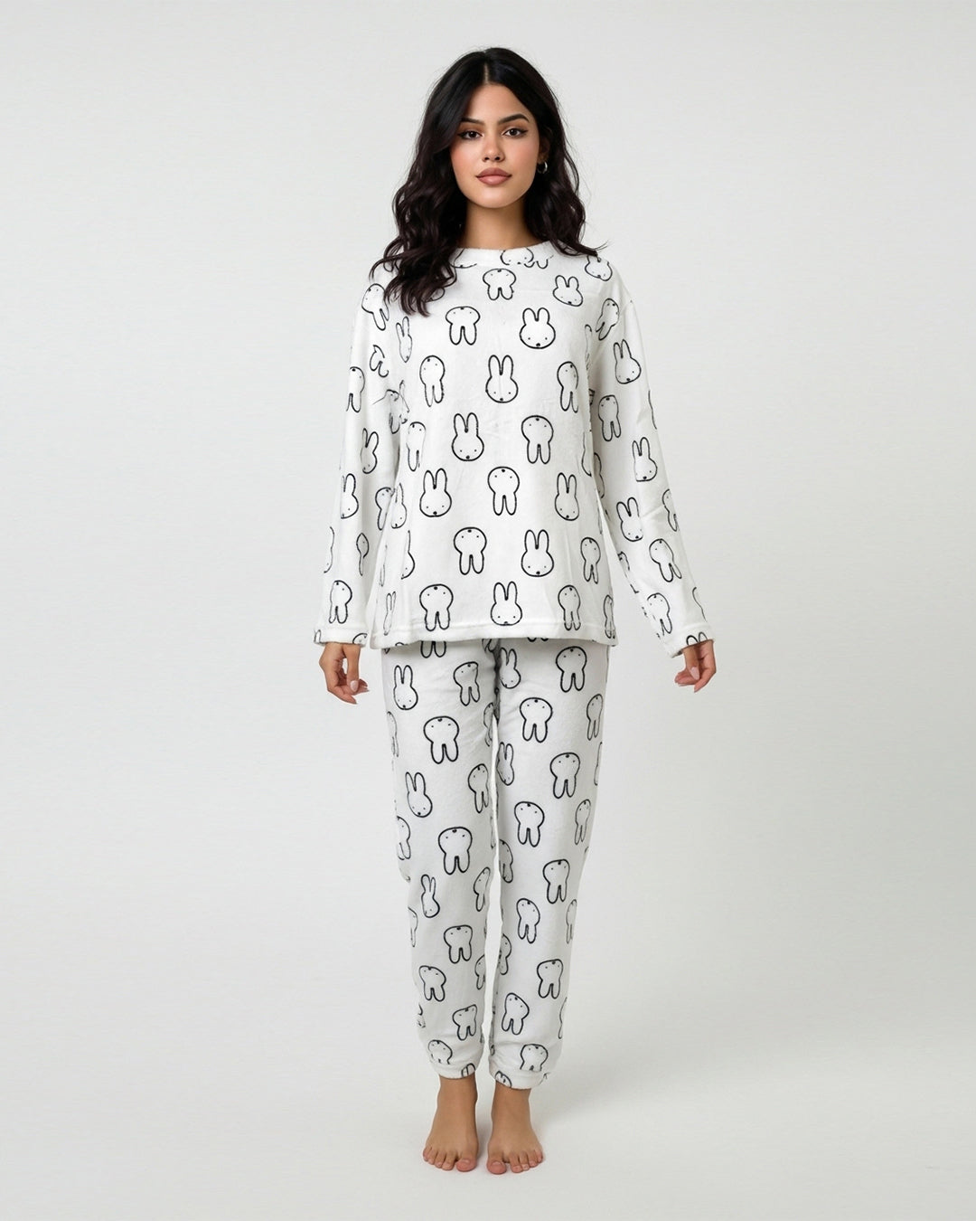 Fleece Pajama Suit - Bunny Bliss