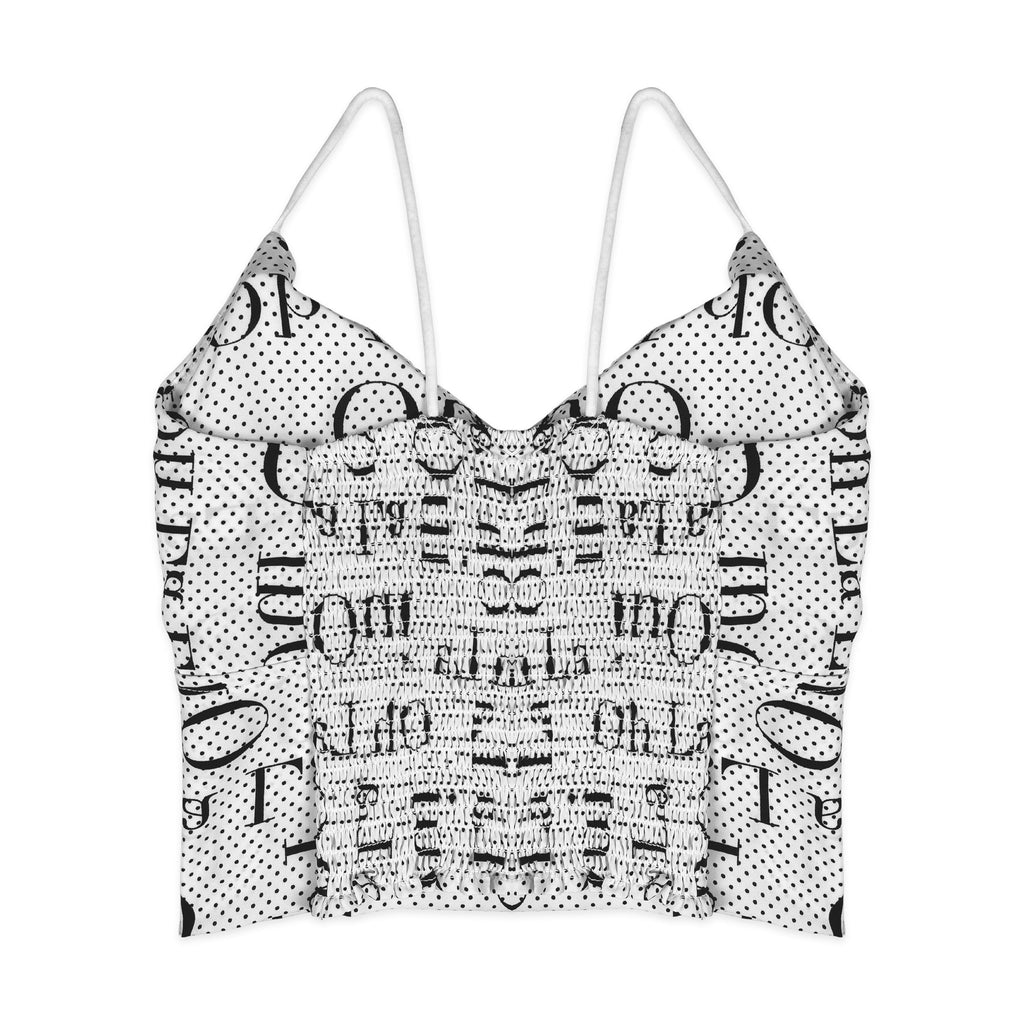 Bralette - Dots Strappy White