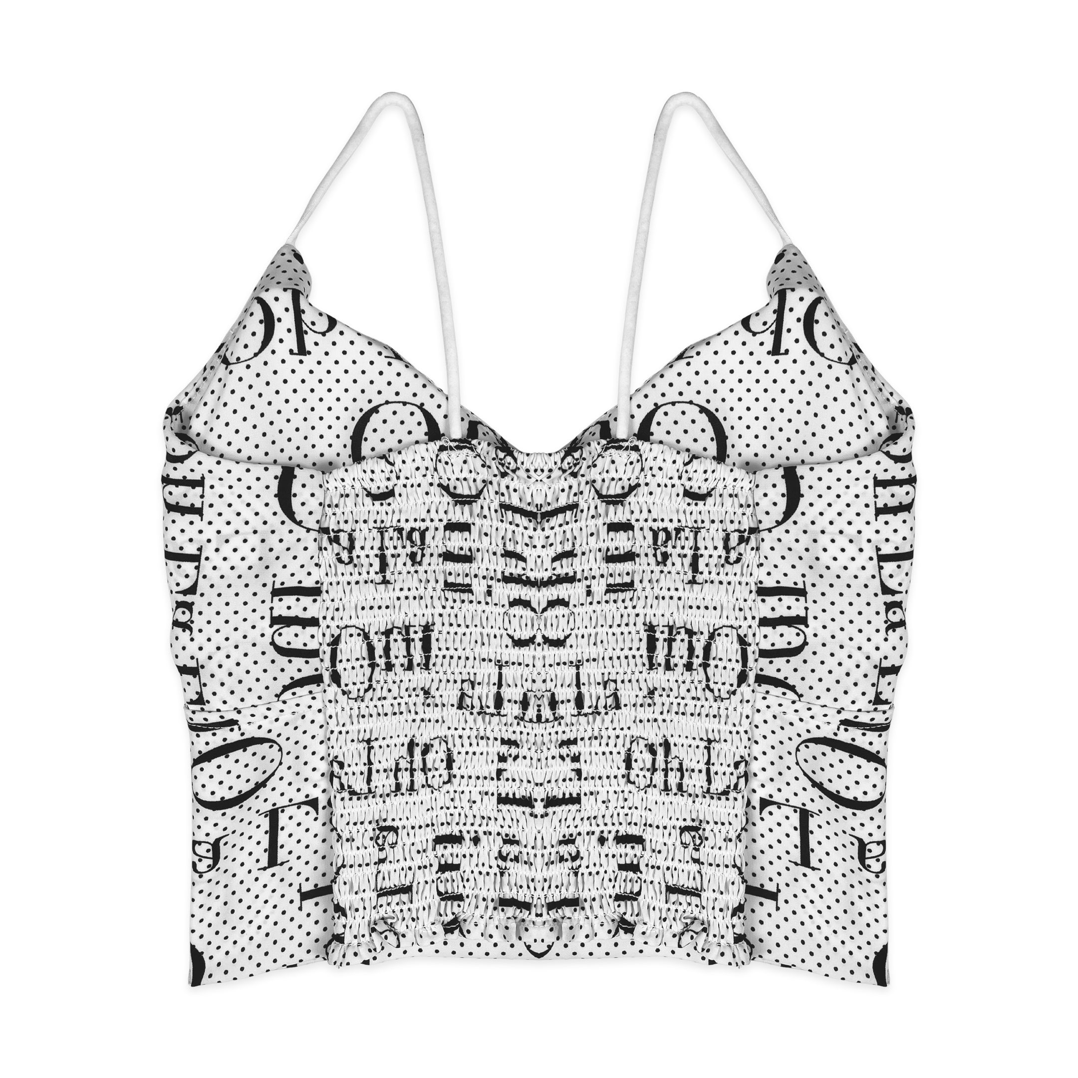 Bralette - Dots Strappy White