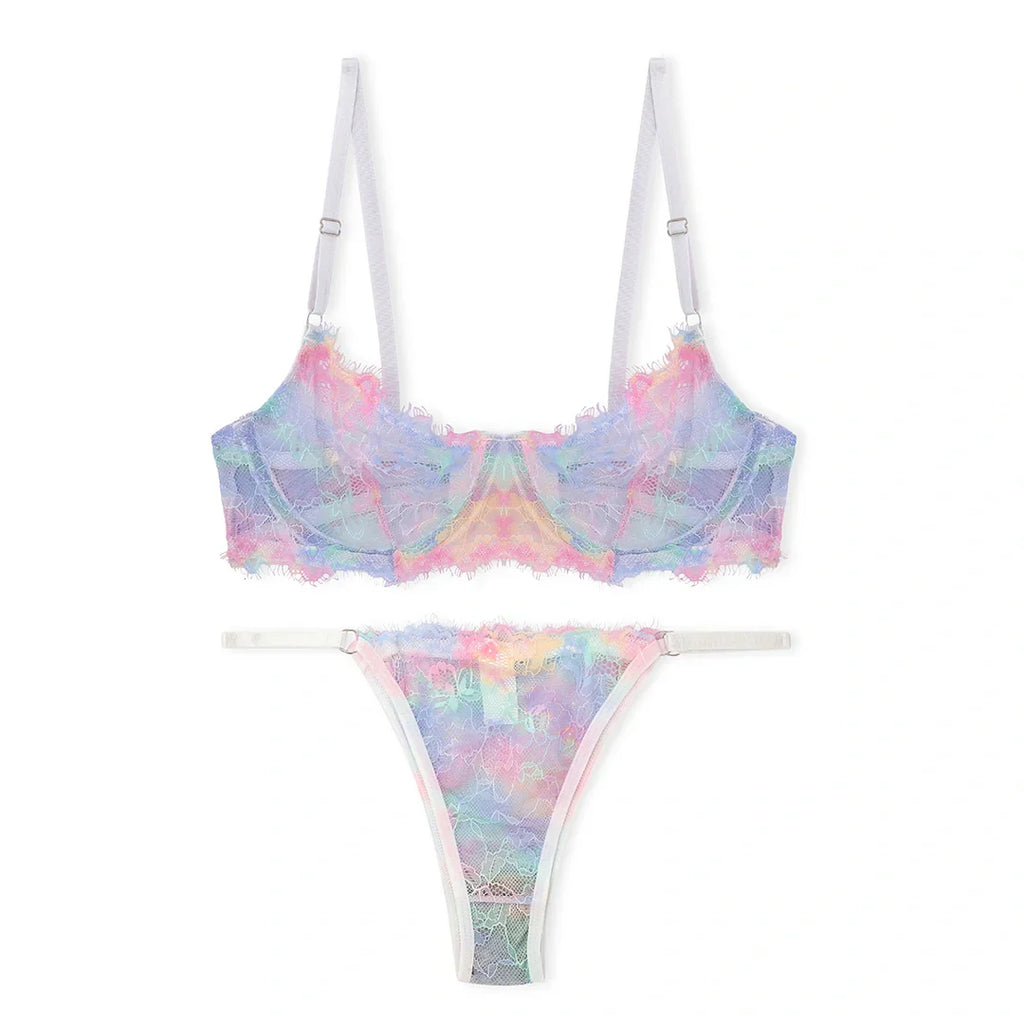 Super Colored Non Padded Bra and Panty Set