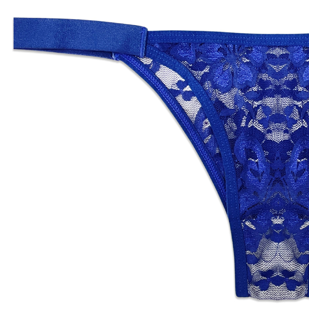 Thong Panty - Blue Sheer