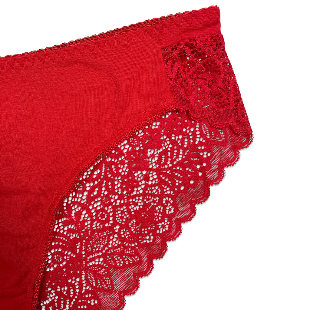 Pack of 3 Briefs Panties - Lace Charm