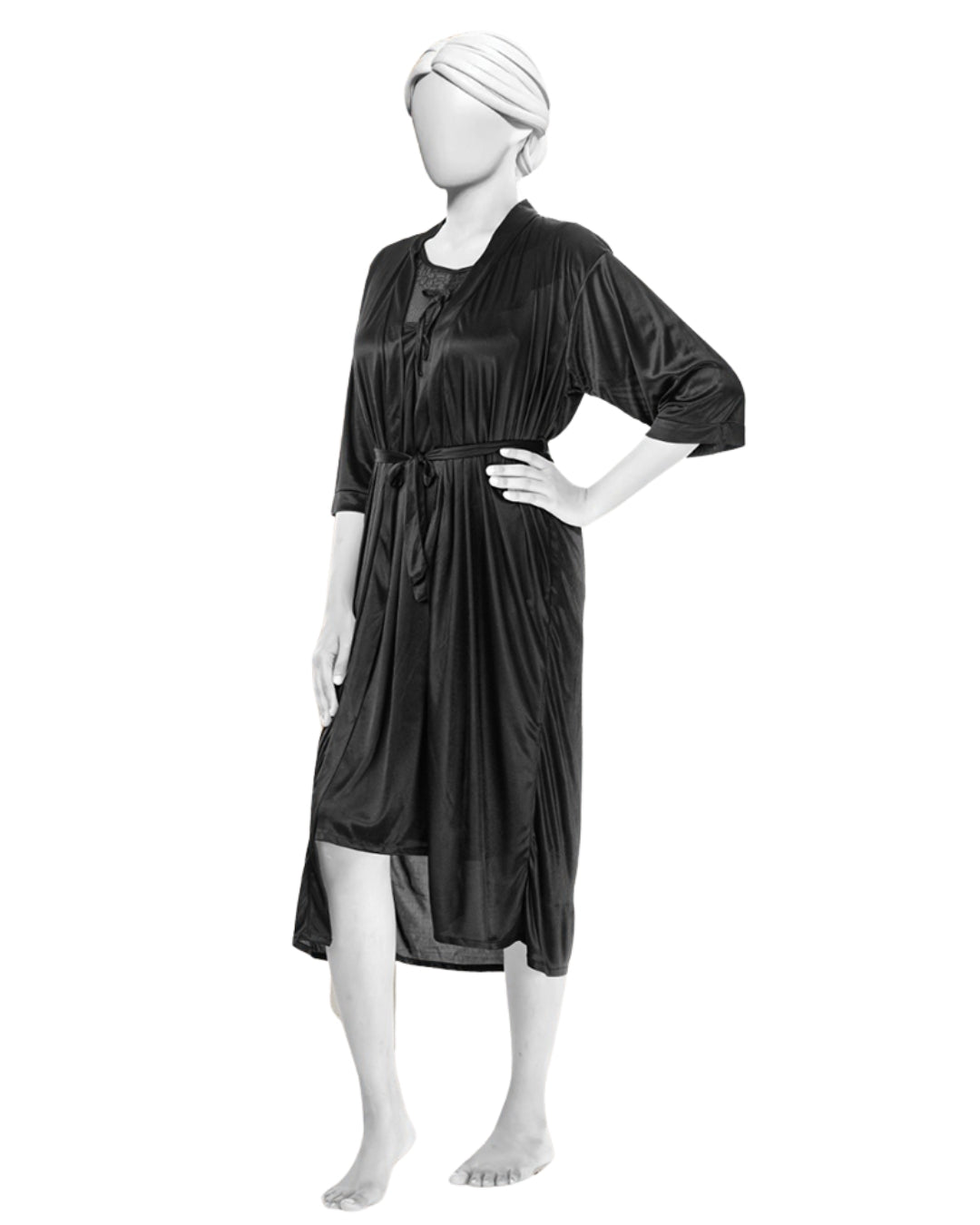 Jersey Silk 2pcs Gown Set