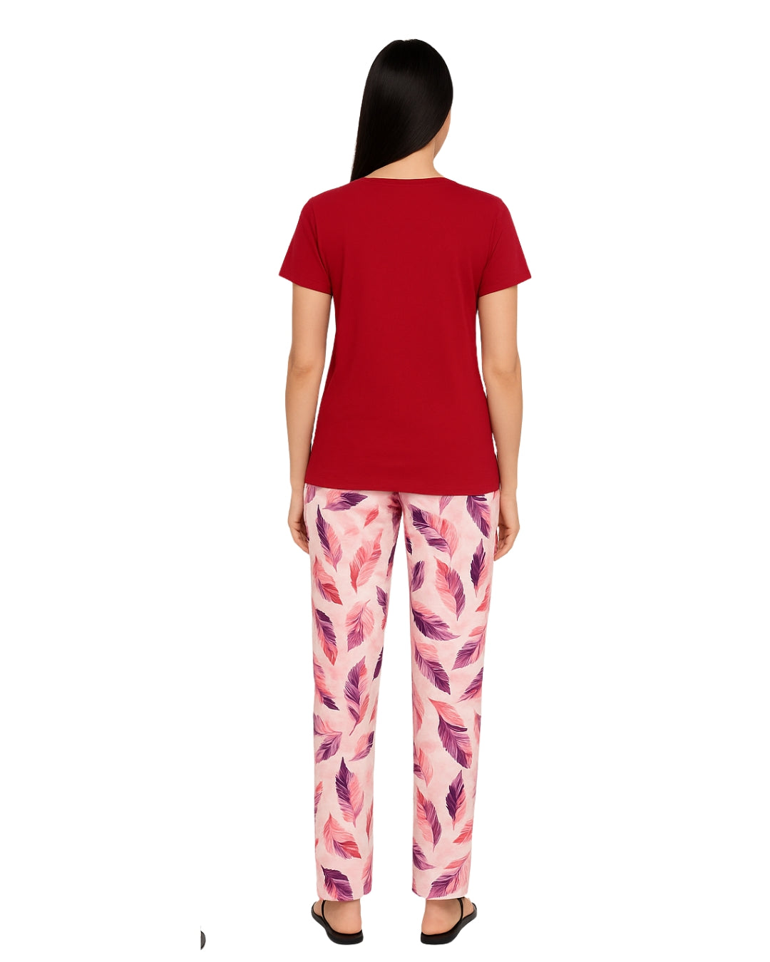 Cotton PJ Set - Berry Bloom - Red
