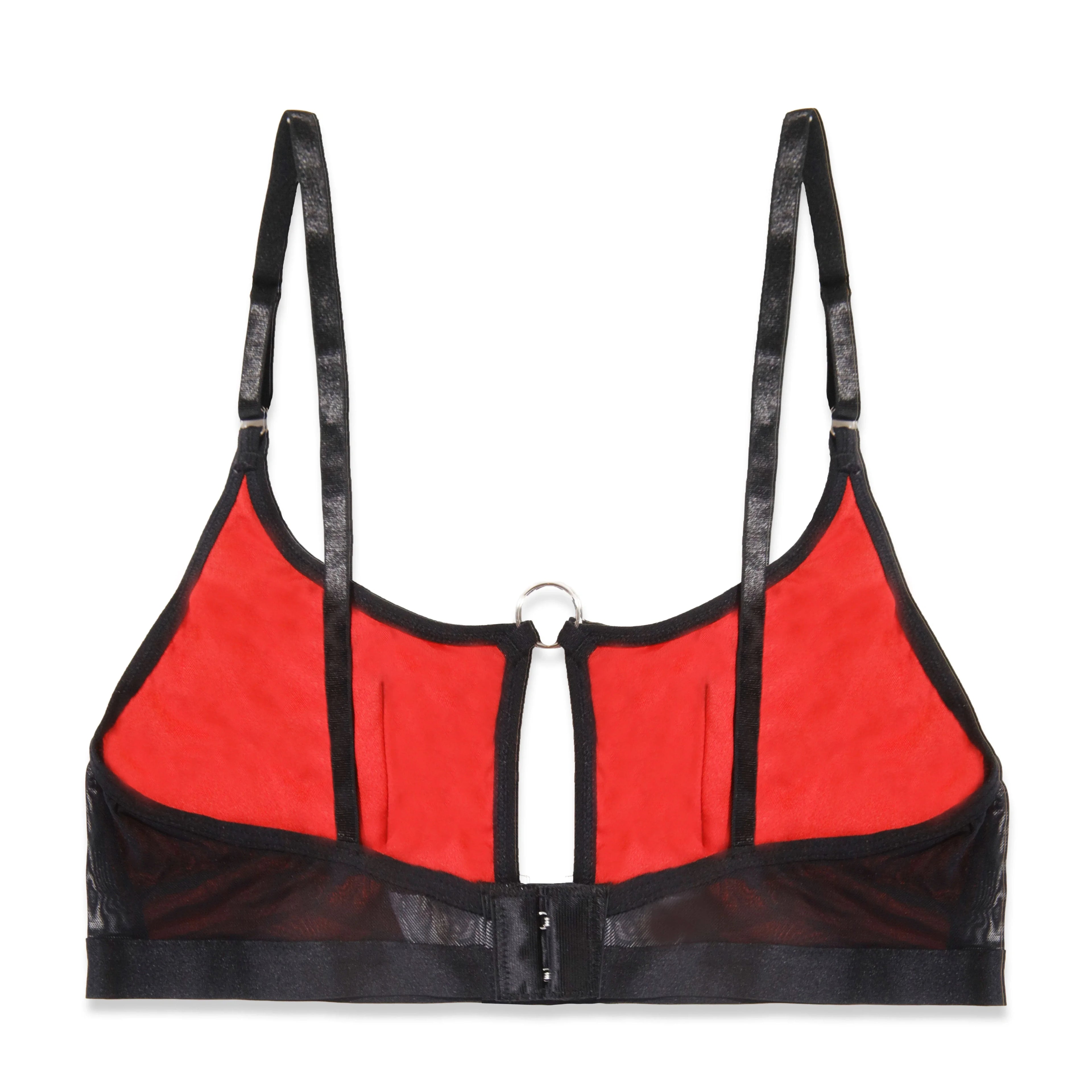 Flora Maroon Embroidered Bra