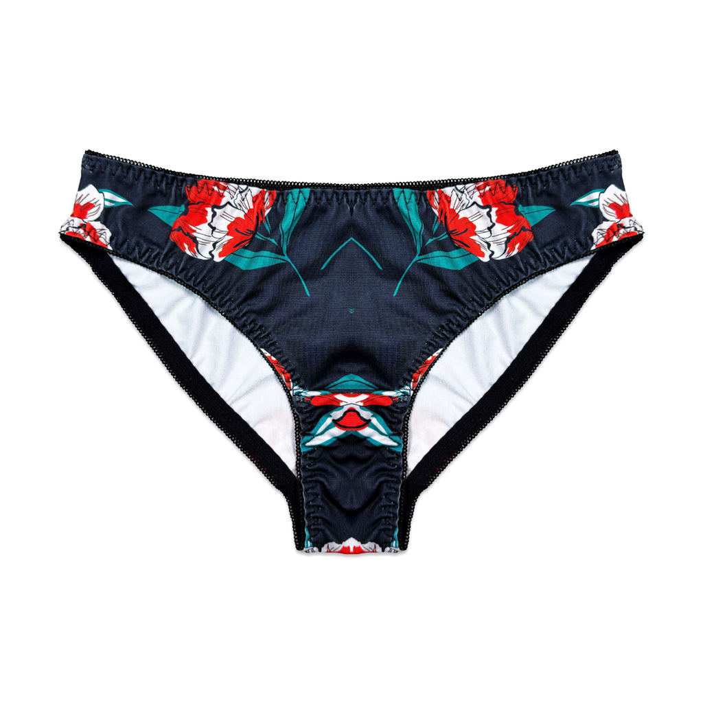 Cheek Floral Print Padded Bra and Panty Set