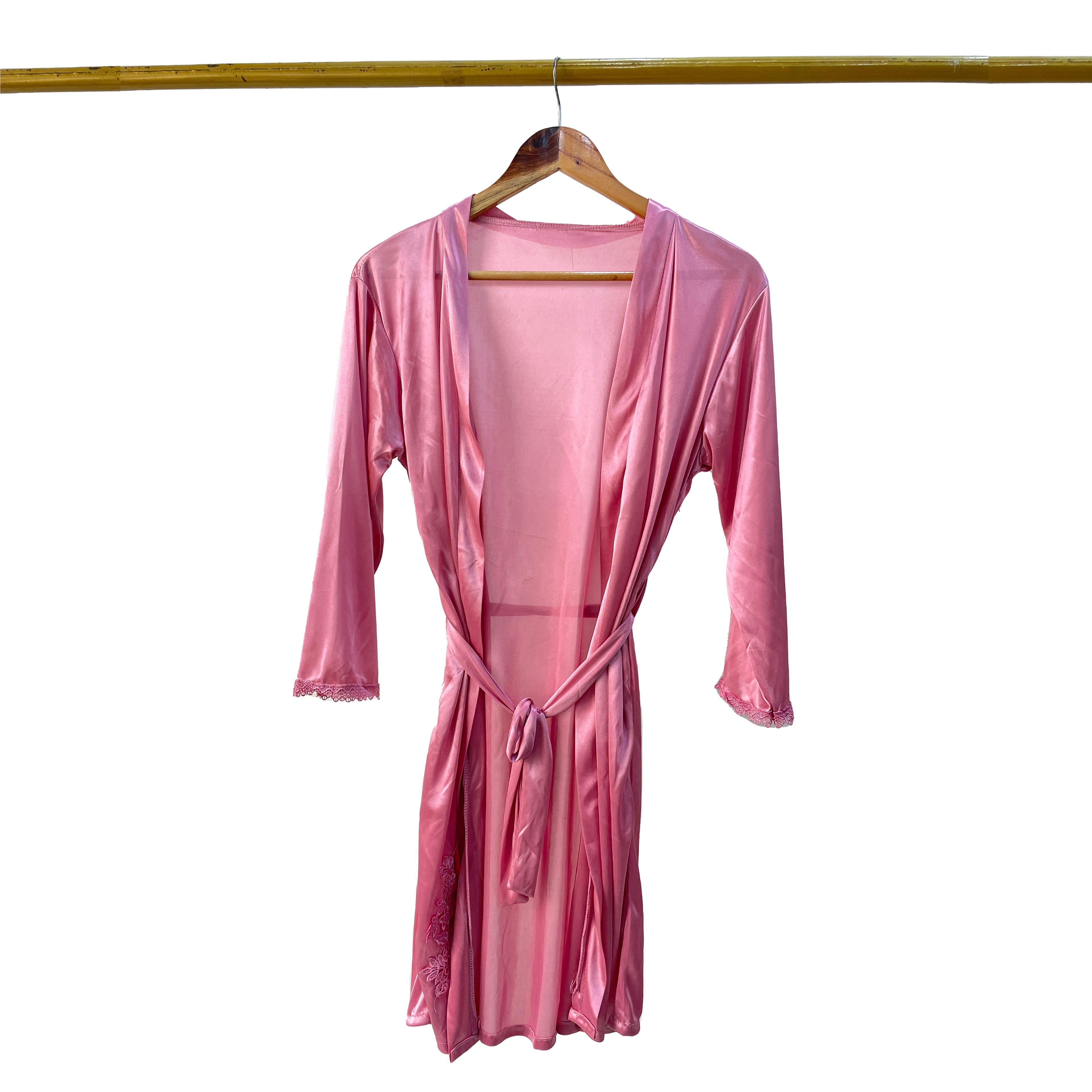 Royal Bridal Silk 5pcs Nightgown set