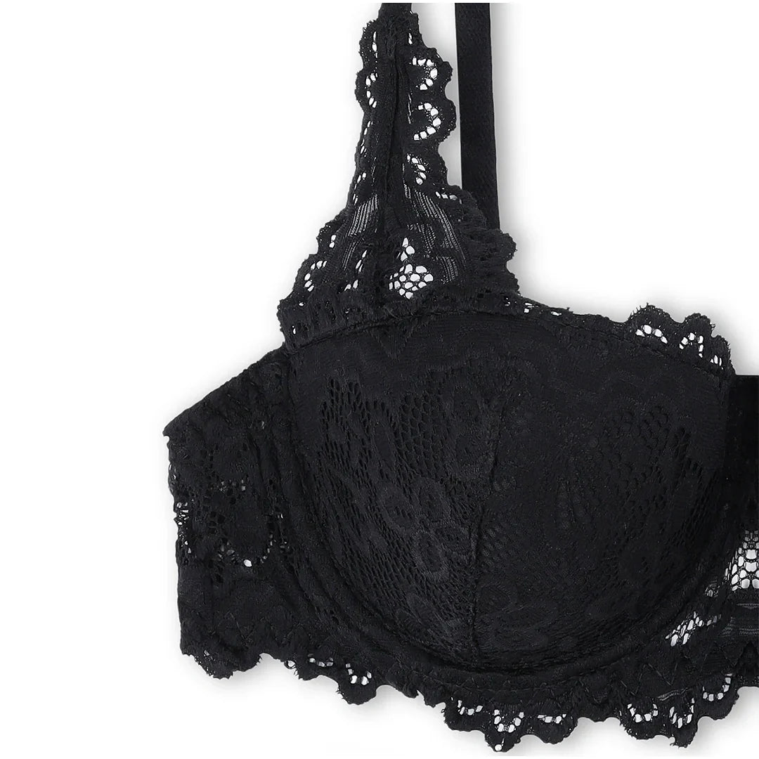 Skyler Embroidered Padded Bra and Panty Set