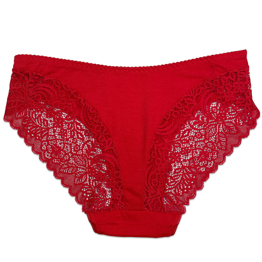 Pack of 3 Briefs Panties - Lace Charm