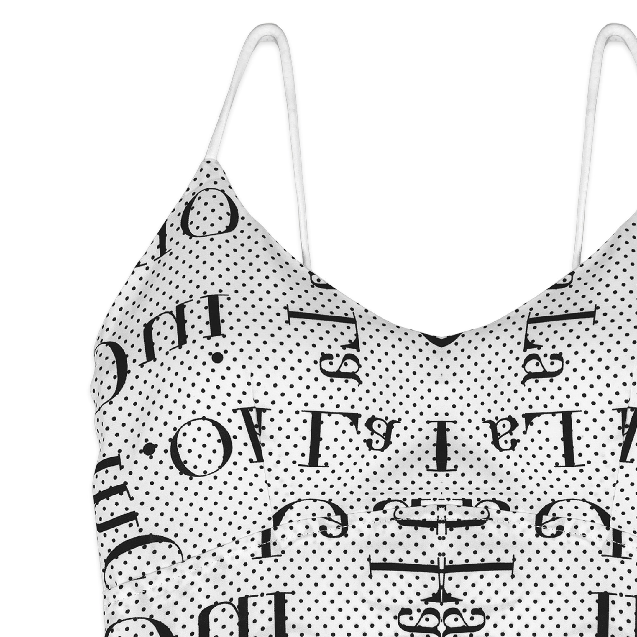 Bralette - Dots Strappy White