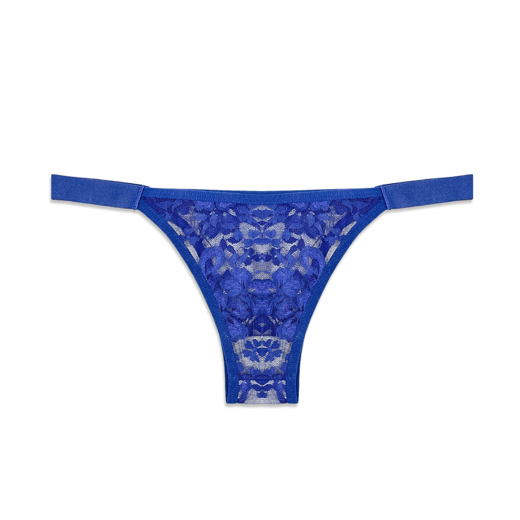 Thong Panty - Blue Sheer