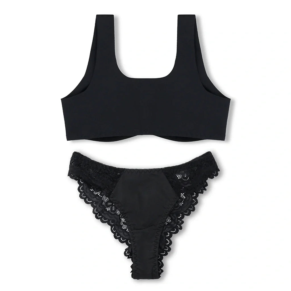 Front Open Pushup Bra and Panty Set
