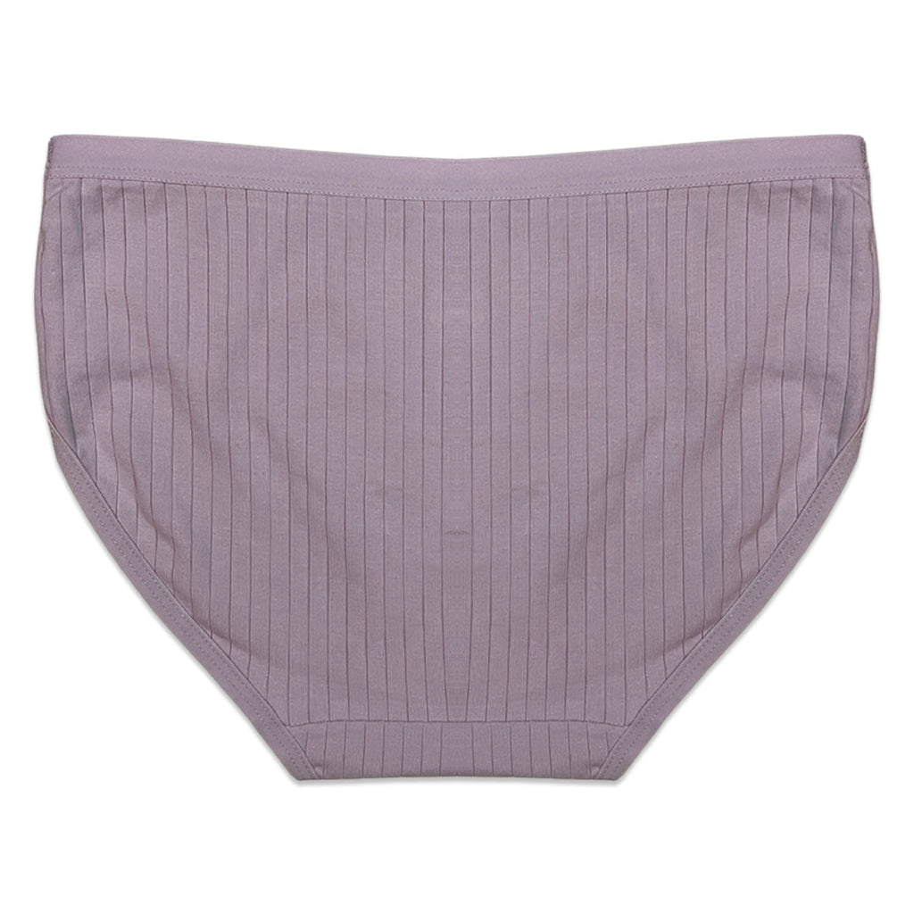 Pack of 3 Briefs Panties - Ribbed Cotton
