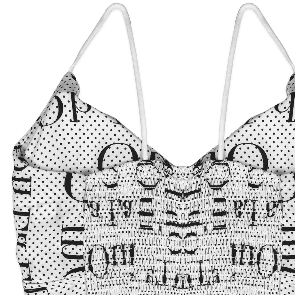 Bralette - Dots Strappy White