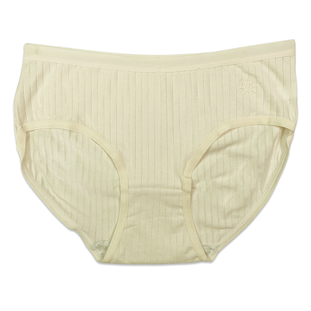 Pack of 3 Briefs Panties - Ribbed Cotton