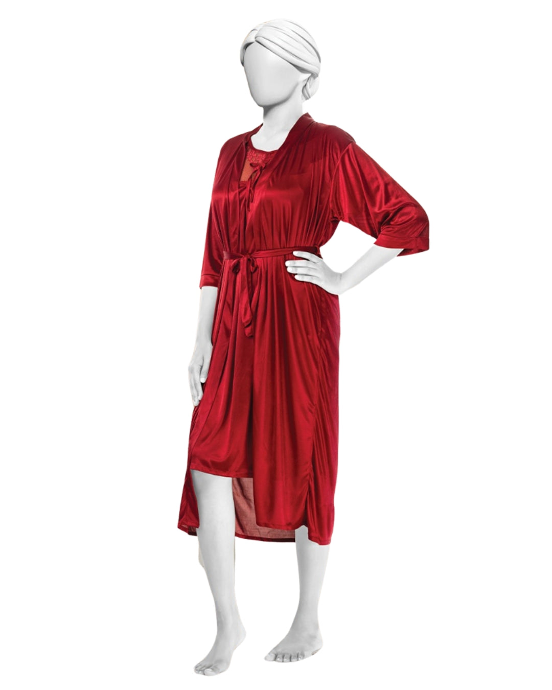 Jersey Silk 2pcs Gown Set