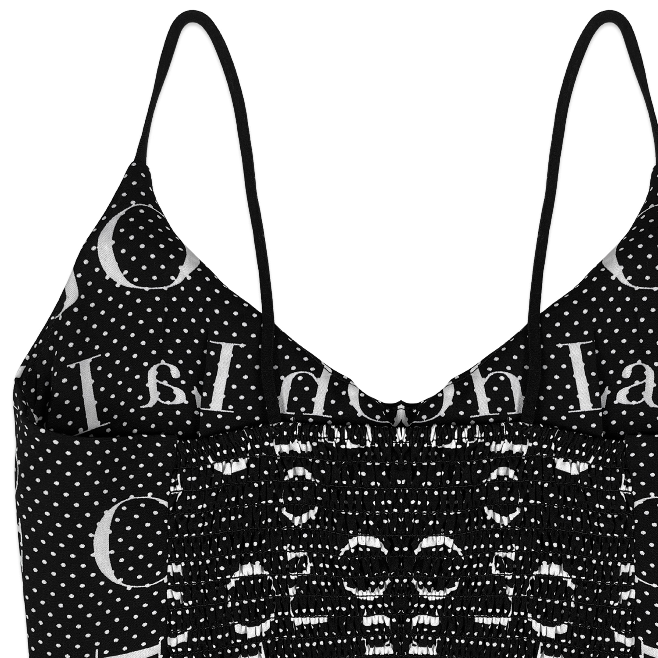 Bralette - Dots Strappy Black