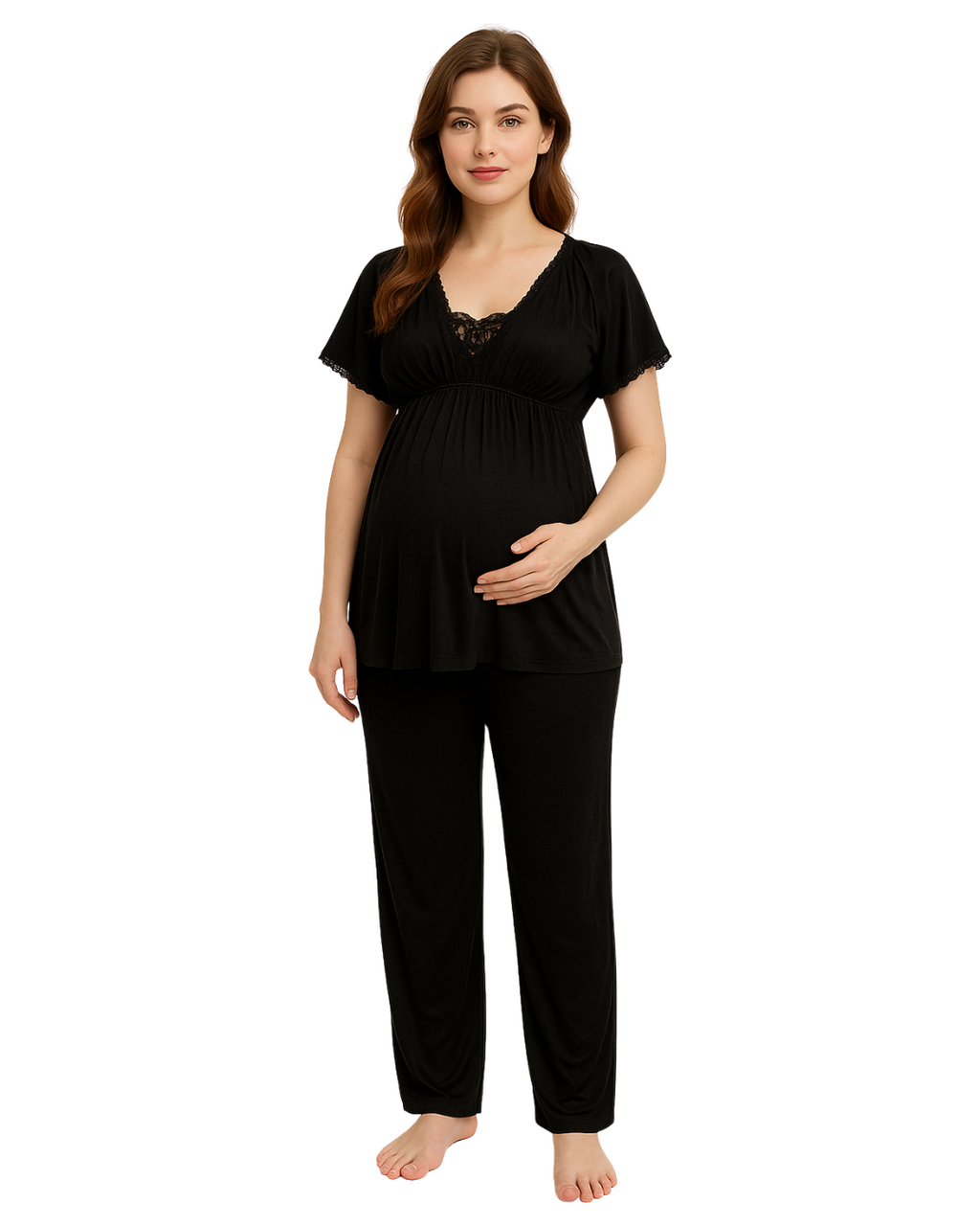 Silk Maternity Pajama Suit - Sleep Spell