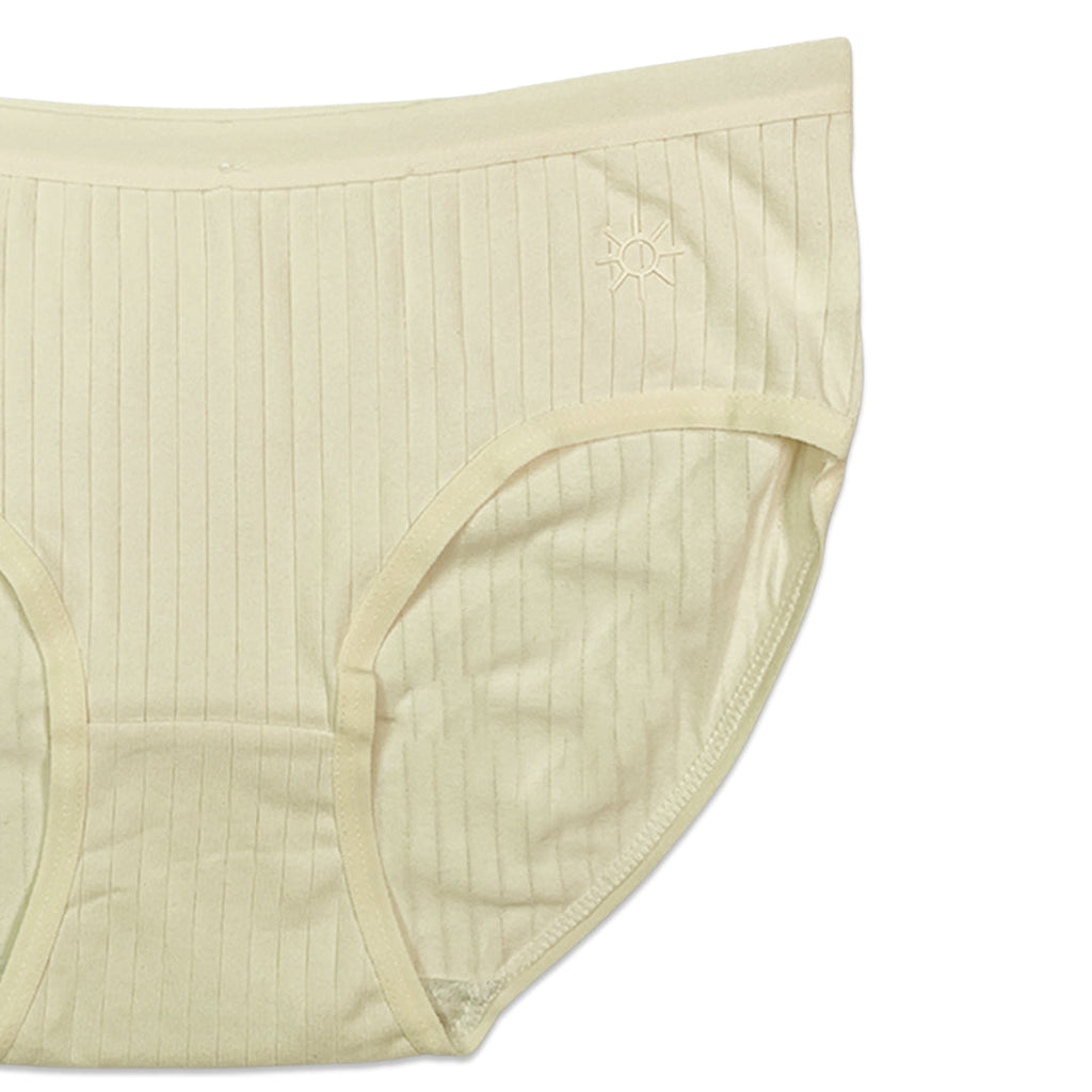 Pack of 3 Briefs Panties - Ribbed Cotton