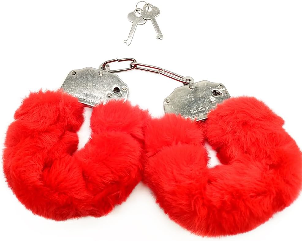 Furry Handcuffs - Red