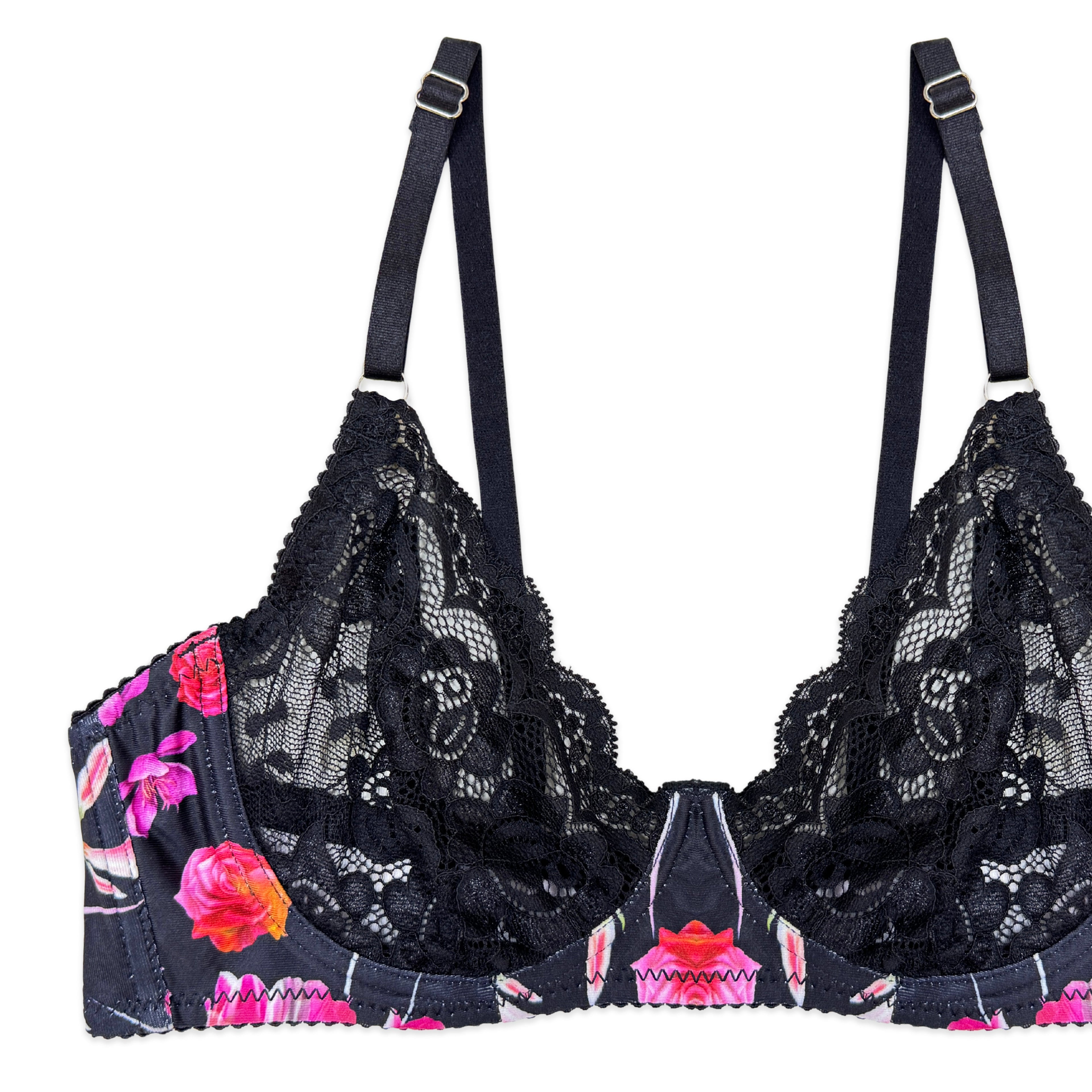 Rose Punch Non Padded Bra and Panty Set